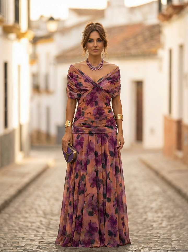 Off-Shoulder Maxi Dress for Women