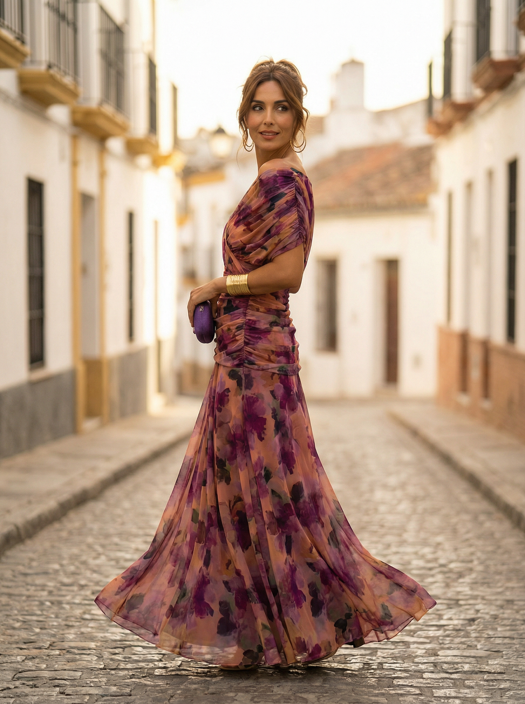 Off-Shoulder Maxi Dress for Women