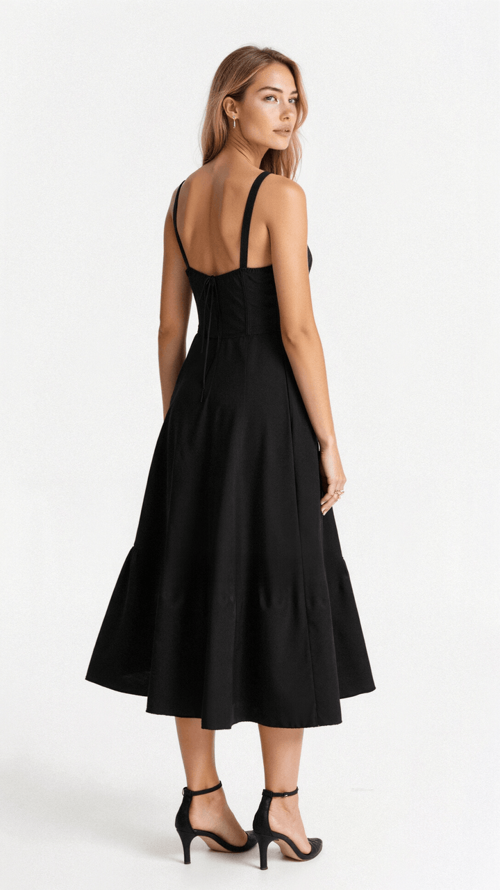 Elegant Waist Dress with Flattering Fit