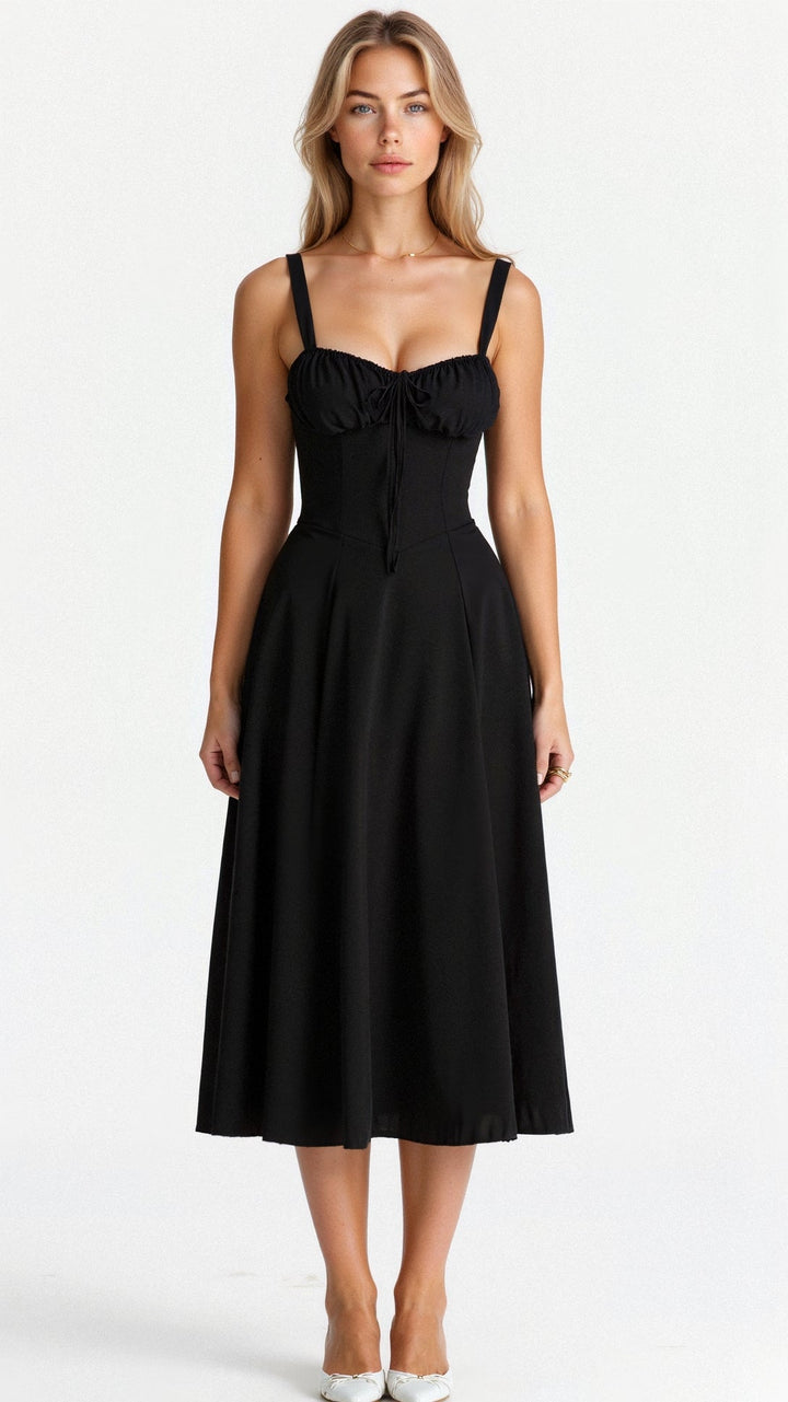Elegant Corset Midi Dress - Flattering, Stylish Design