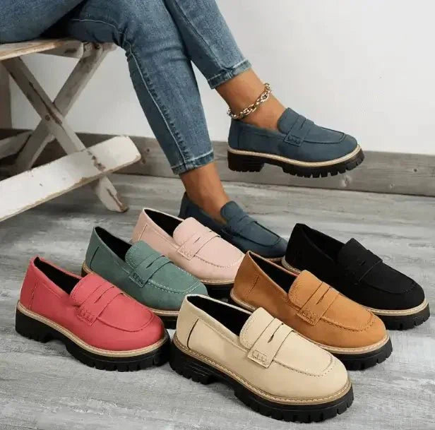 Chunky Platform Loafers for Women
