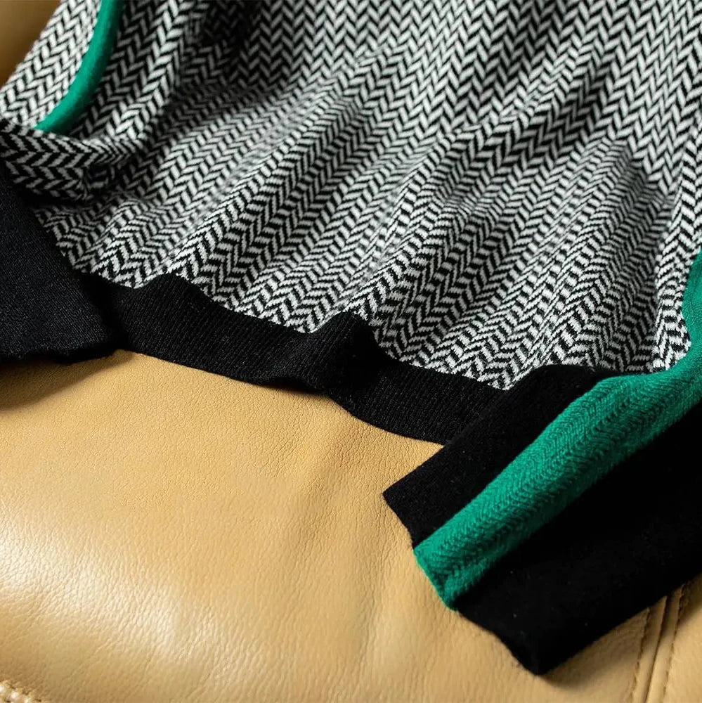 Oversized Striped Crewneck Sweater for Women
