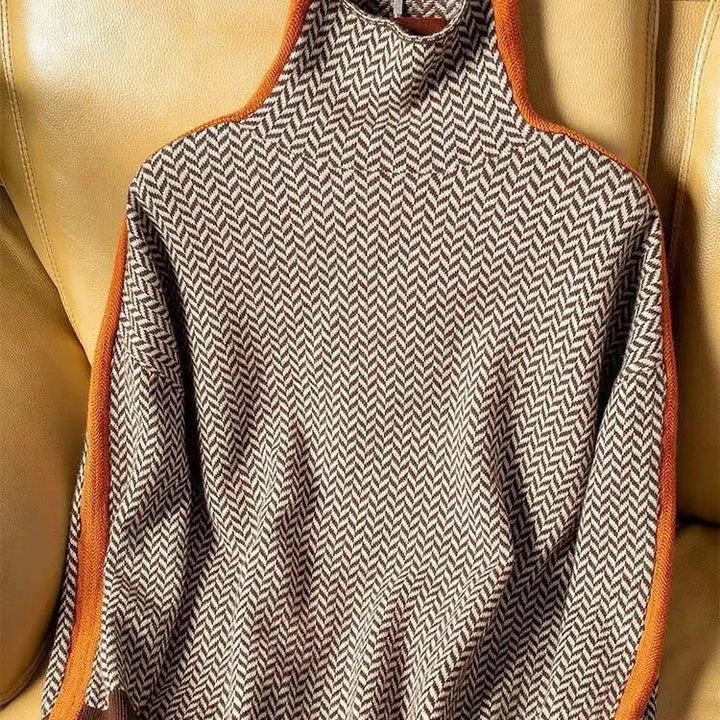 Oversized Striped Crewneck Sweater for Women