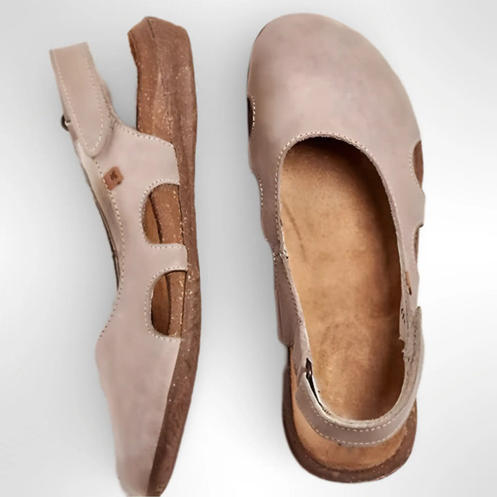 Closed-Toe Flat Slingback Shoes for Women
