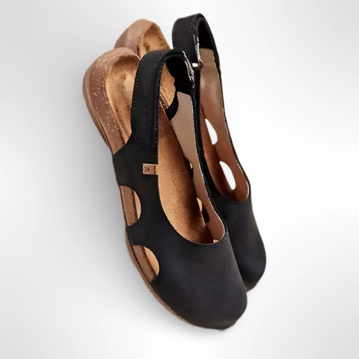 Closed-Toe Flat Slingback Shoes for Women
