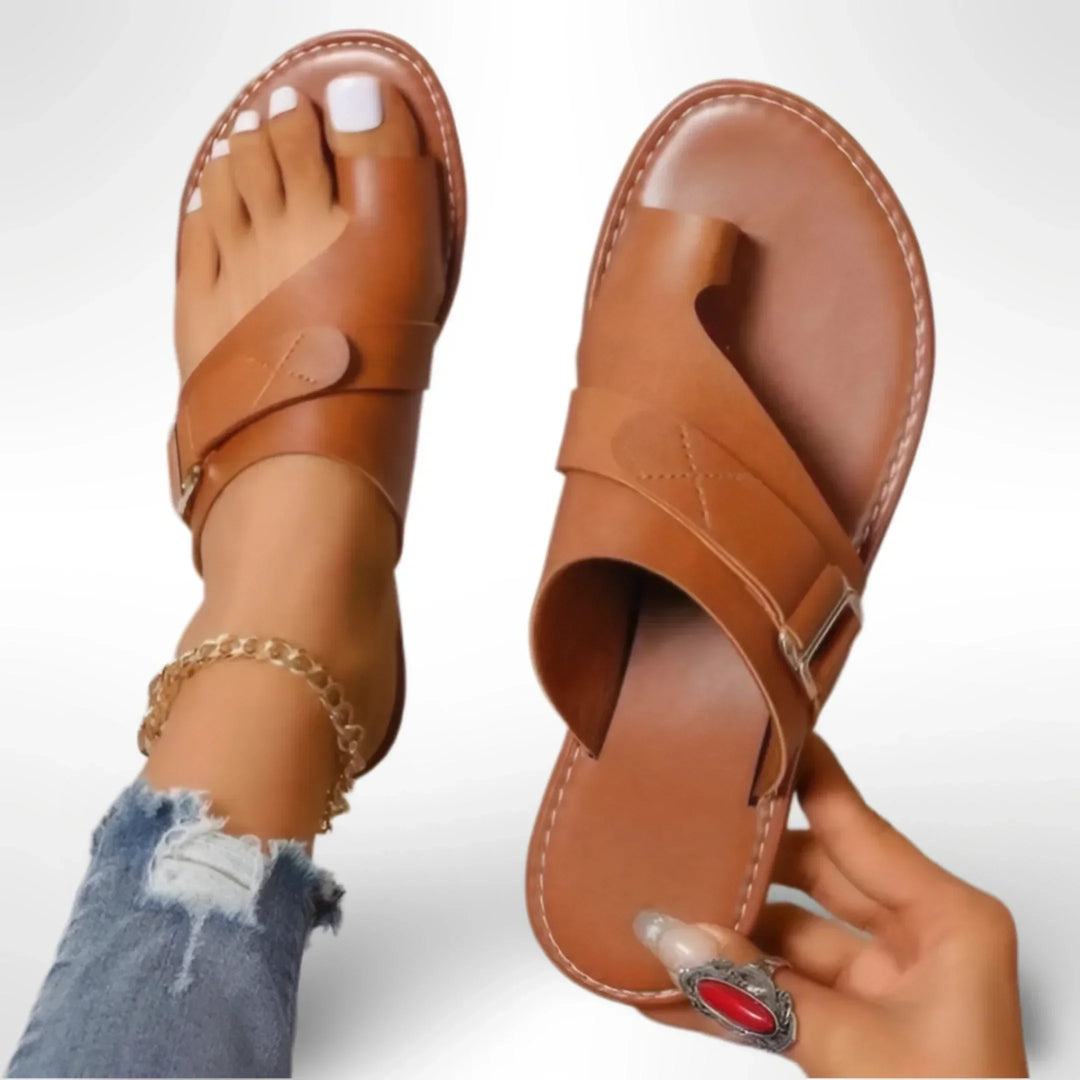 Open-Toe Slide Sandals for Women