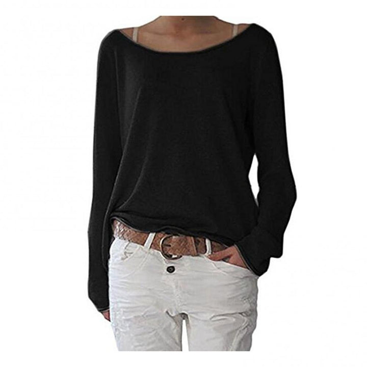 Fine Knit Crew Neck Sweater for Women