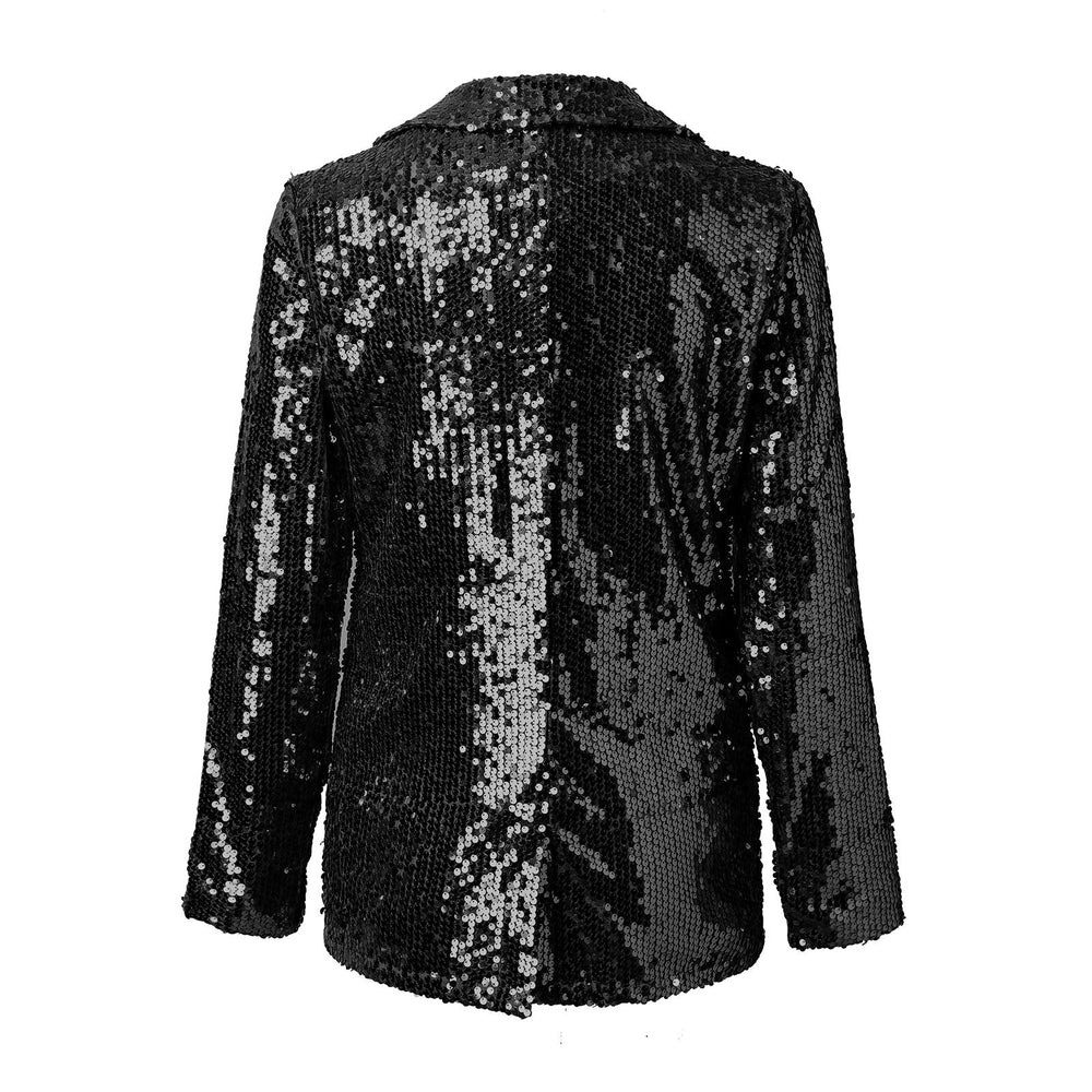 Sequin Open-Front Blazer for Women