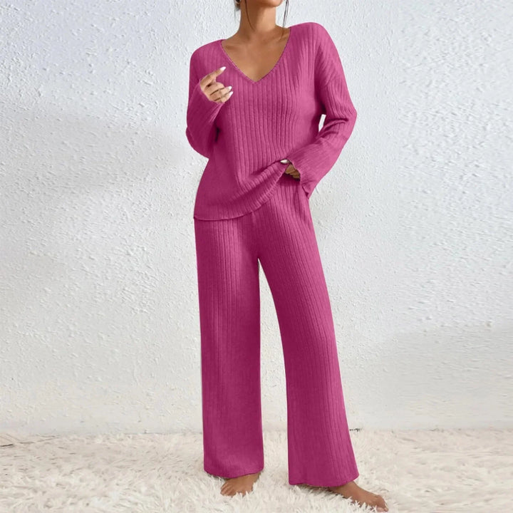 Knit Loungewear Two Piece Set for Women