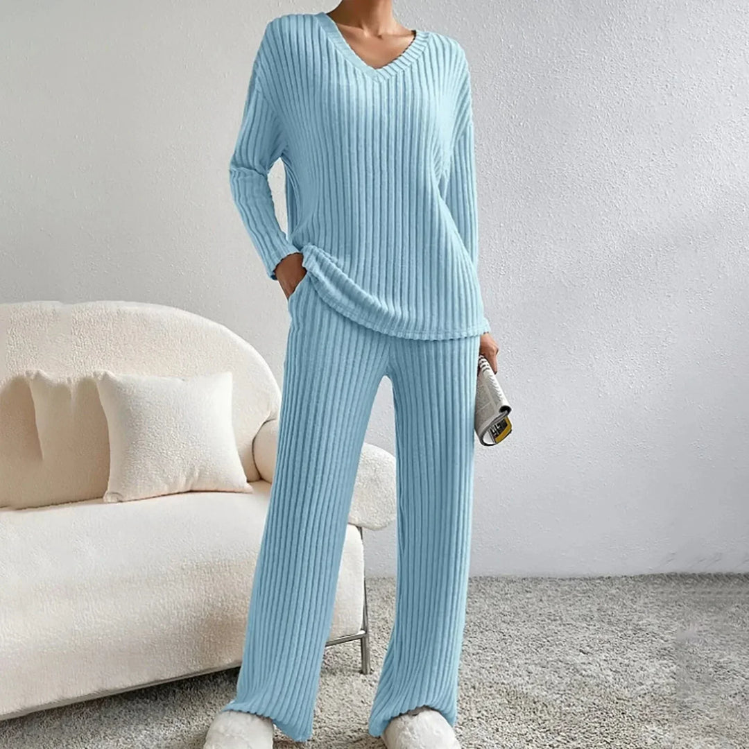 Knit Loungewear Two Piece Set for Women