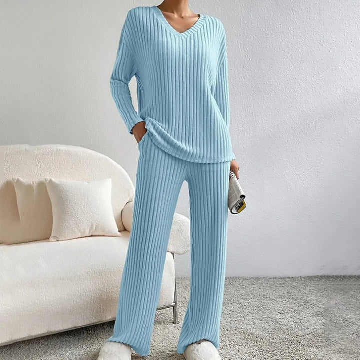 Knit Loungewear Two Piece Set for Women