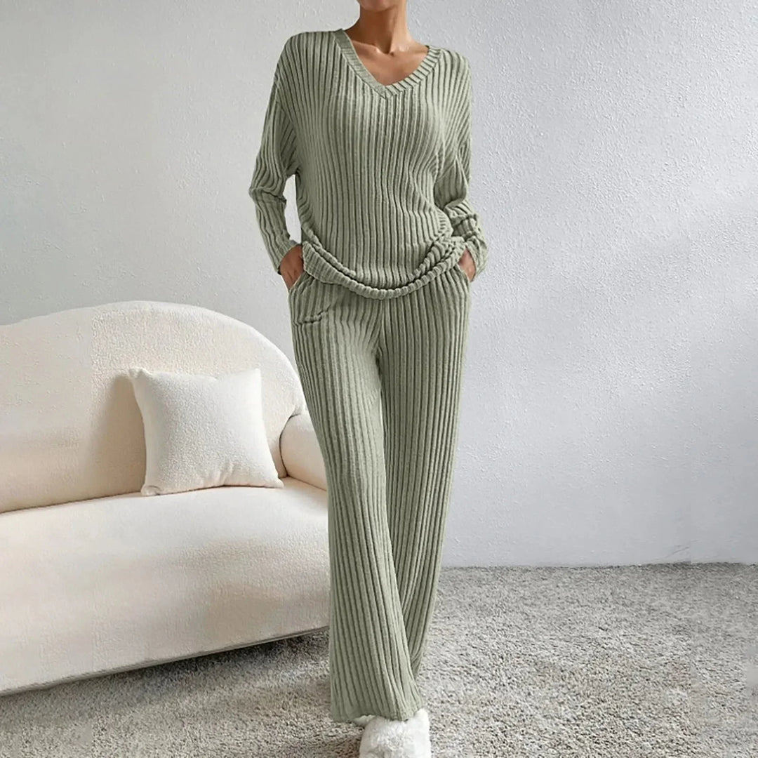 Knit Loungewear Two Piece Set for Women
