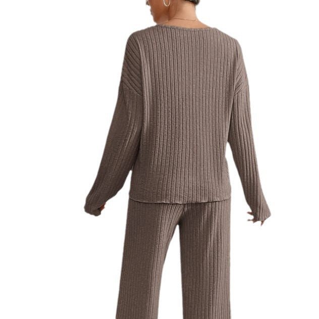Knit Loungewear Two Piece Set for Women