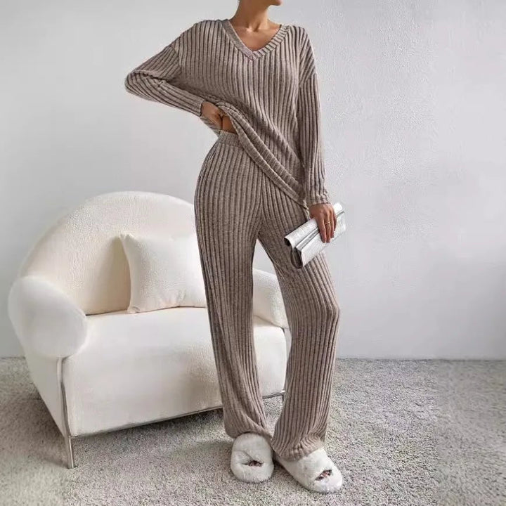 Knit Loungewear Two Piece Set for Women