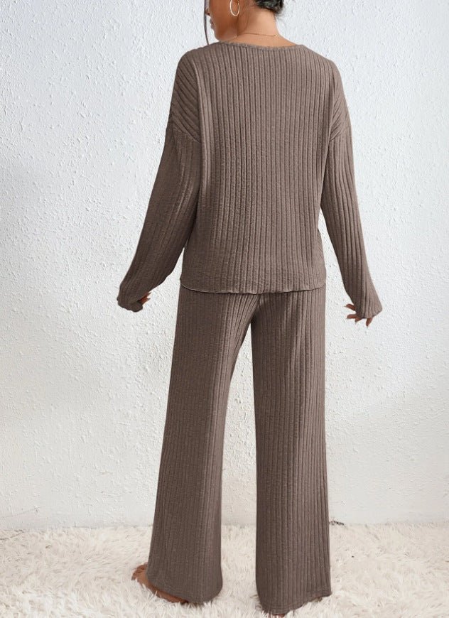 Knit Loungewear Two Piece Set for Women