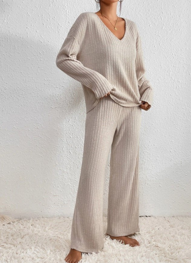 Knit Loungewear Two Piece Set for Women