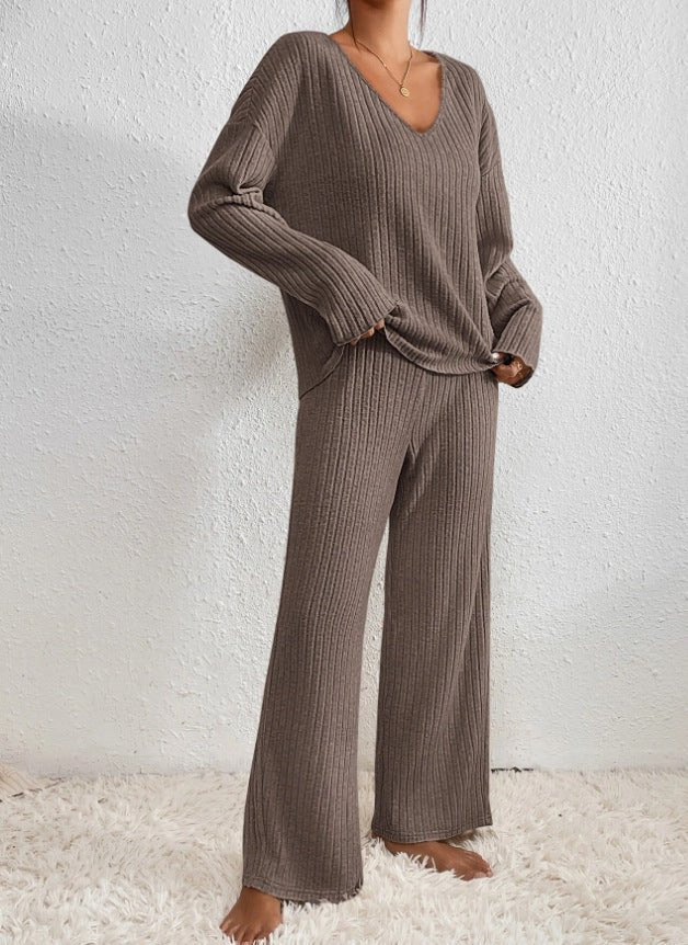 Knit Loungewear Two Piece Set for Women