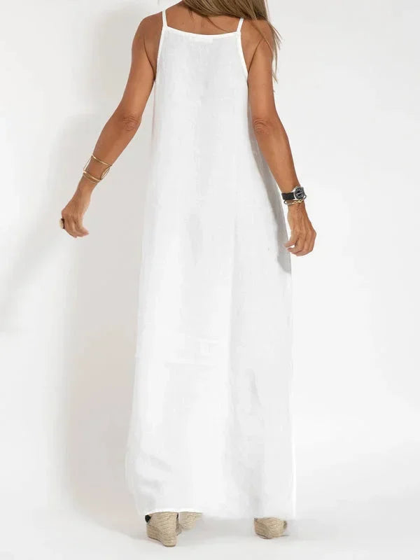 Sleeveless Side-Slit Maxi Dress for Women