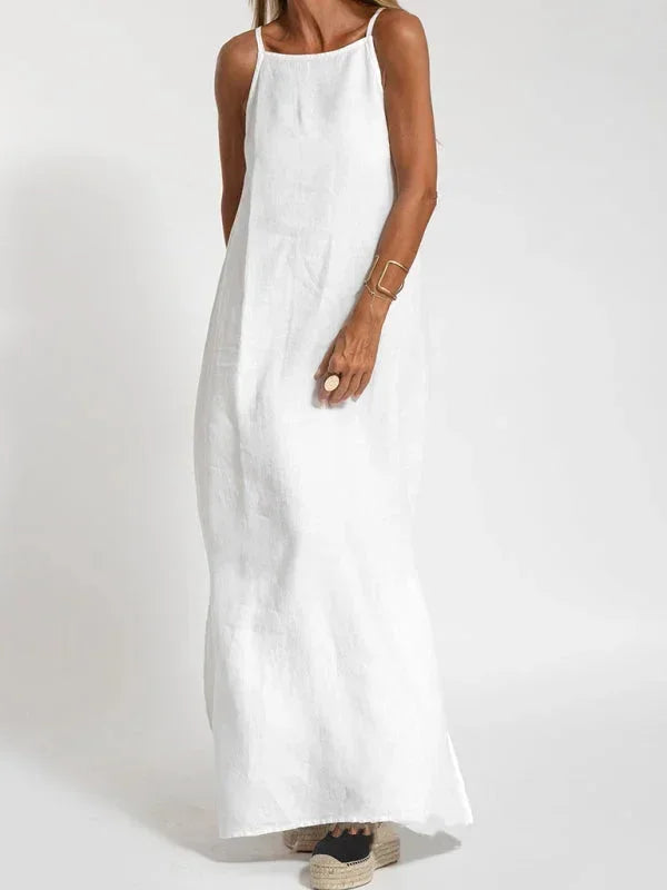Sleeveless Side-Slit Maxi Dress for Women