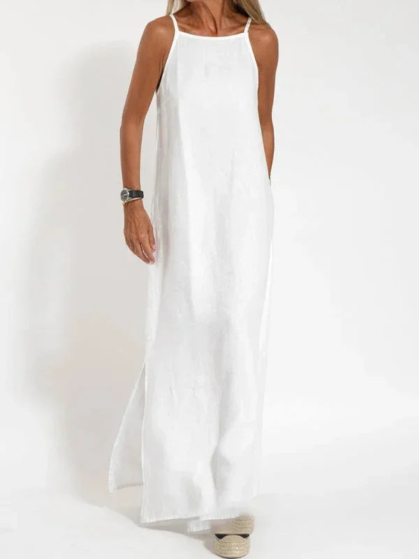 Sleeveless Side-Slit Maxi Dress for Women