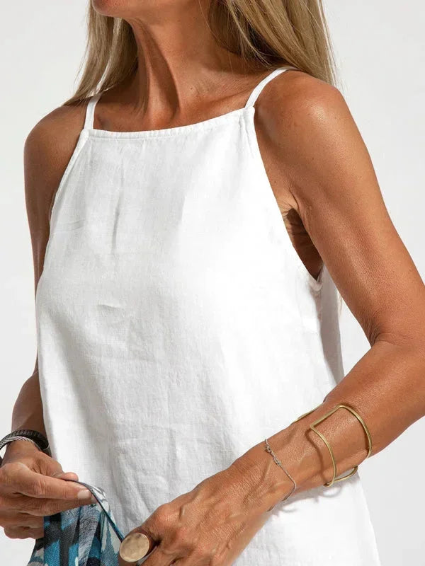 Sleeveless Side-Slit Maxi Dress for Women