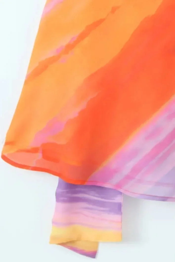 One-Shoulder Printed Mini Dress for Women