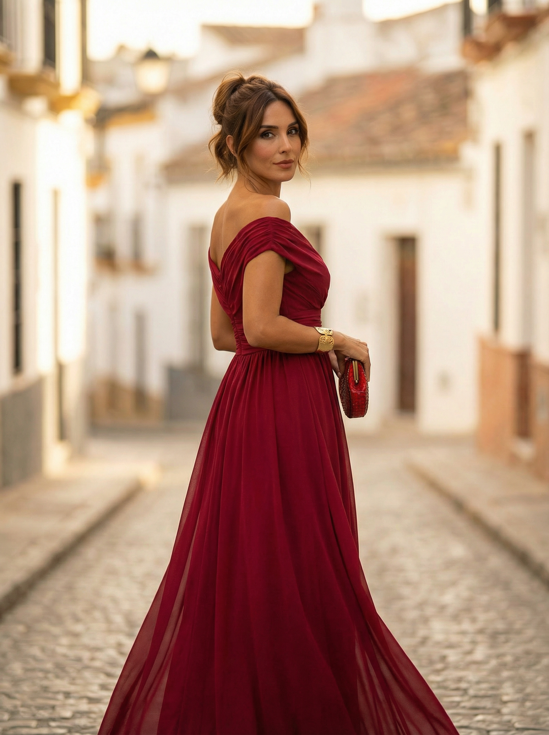 Off-Shoulder Maxi Dress for Women