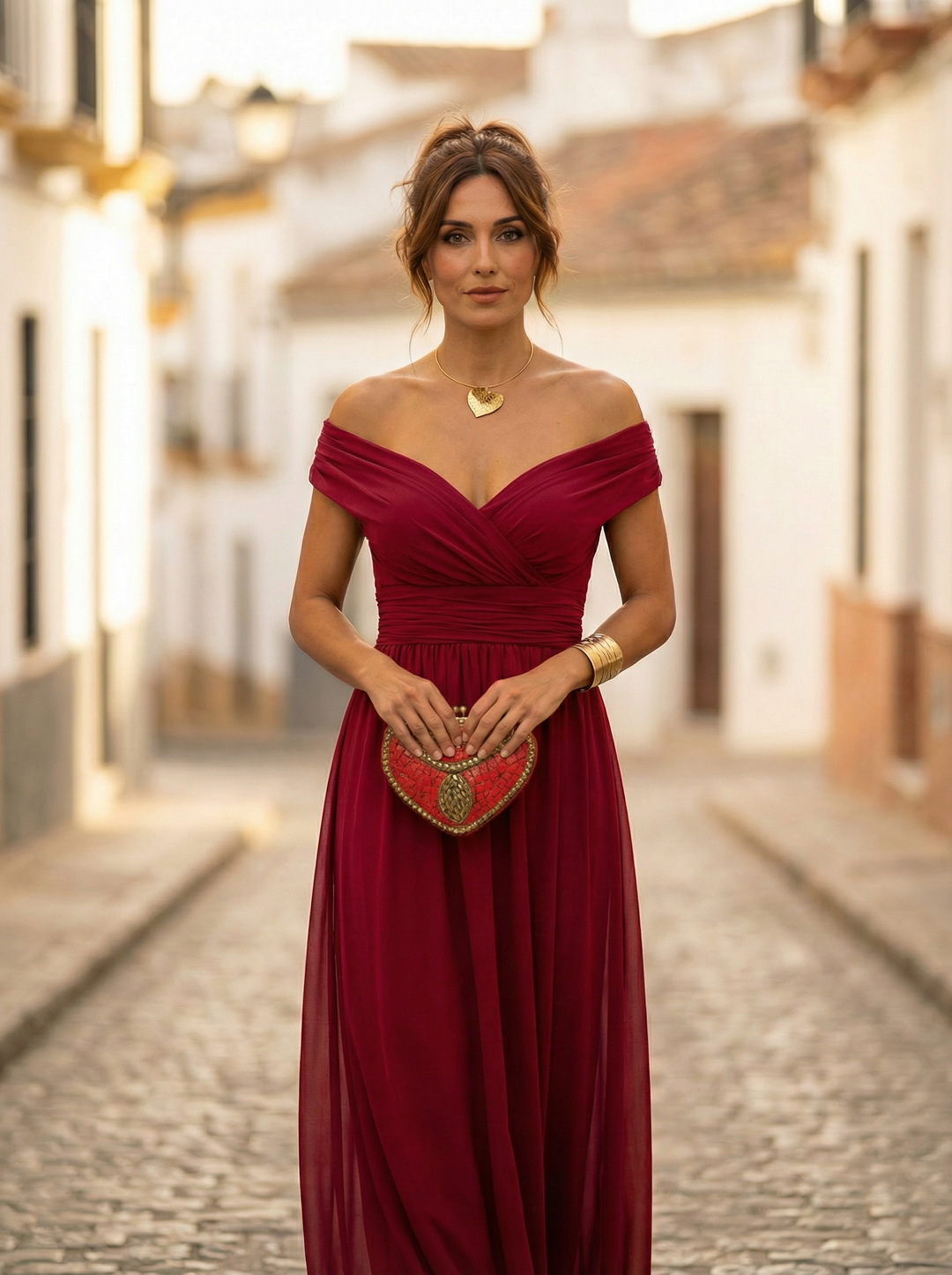 Off-Shoulder Maxi Dress for Women