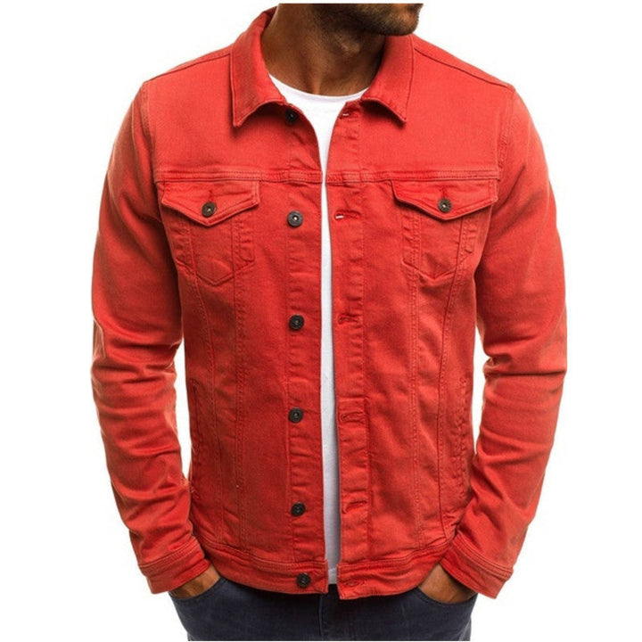Relaxed Fit Casual Denim Jacket for Men