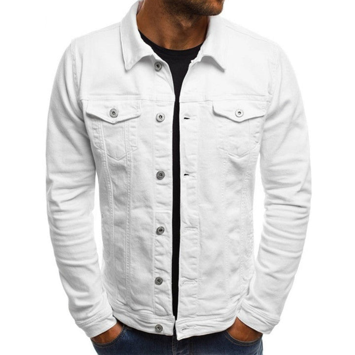 Relaxed Fit Casual Denim Jacket for Men