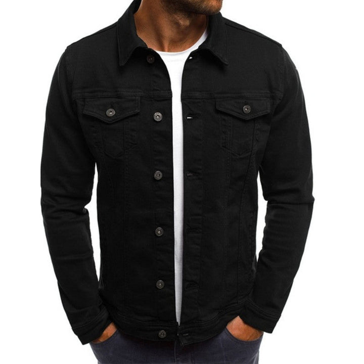 Relaxed Fit Casual Denim Jacket for Men