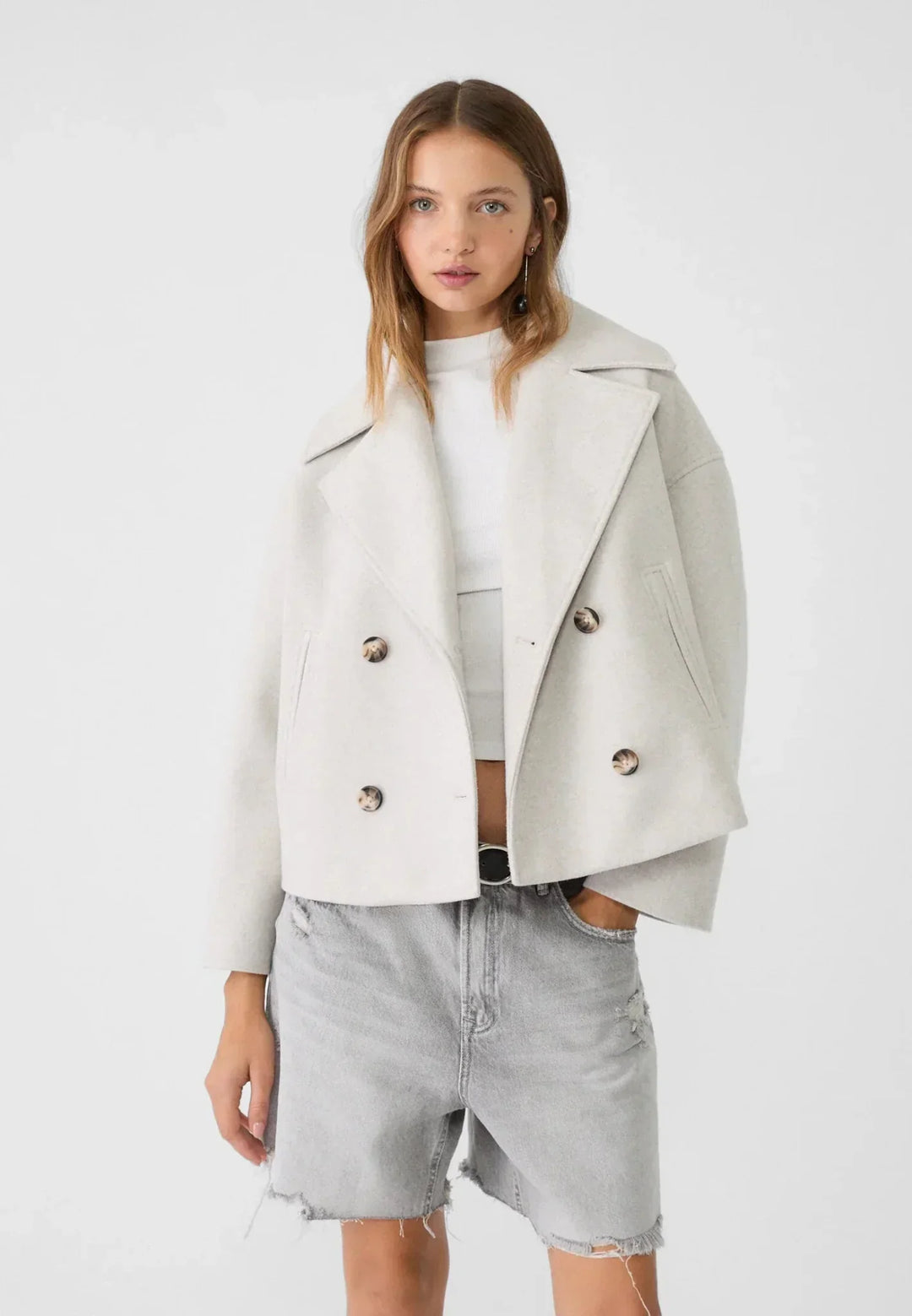 Double-Breasted Winter Jacket for Women