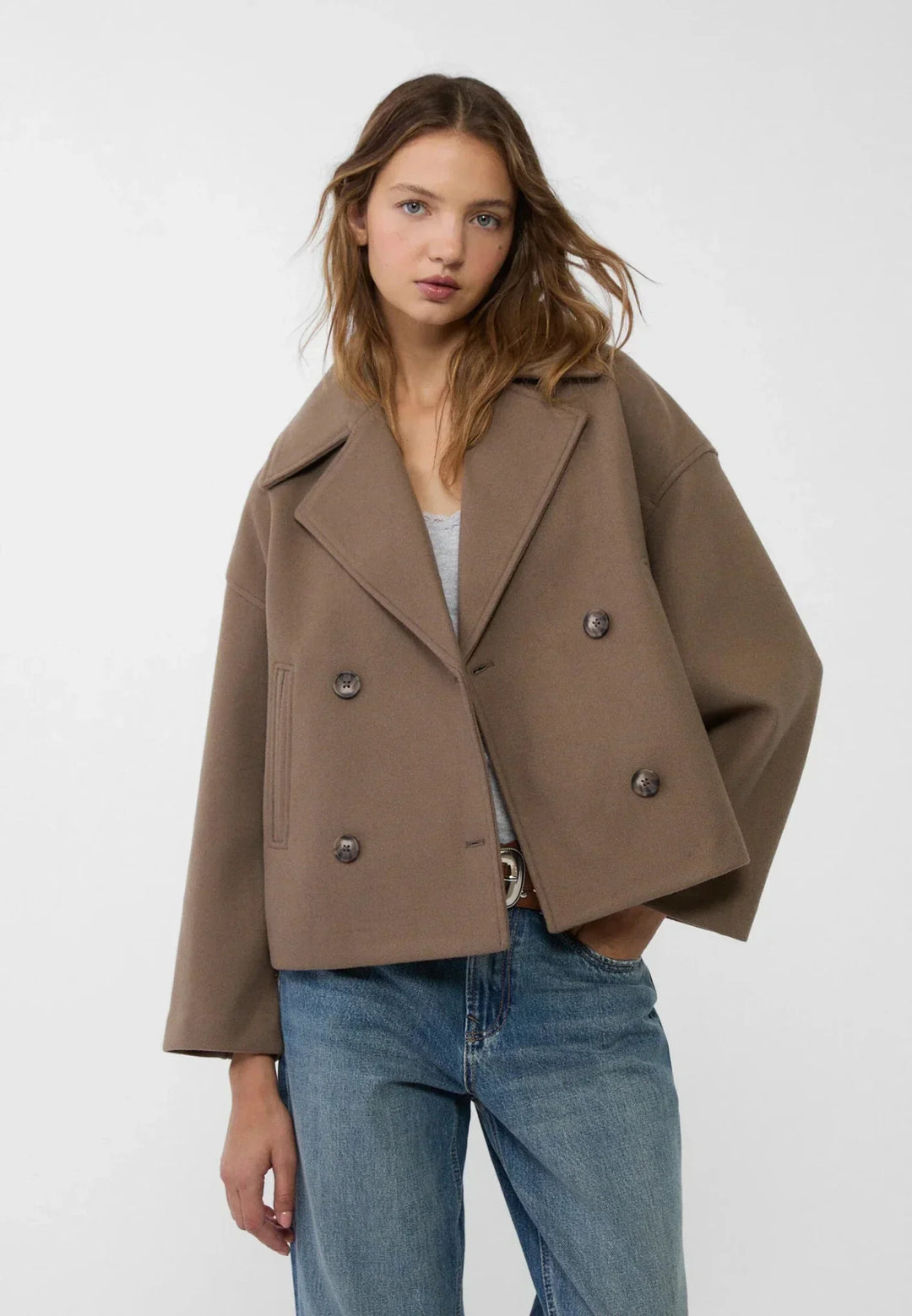 Double-Breasted Winter Jacket for Women