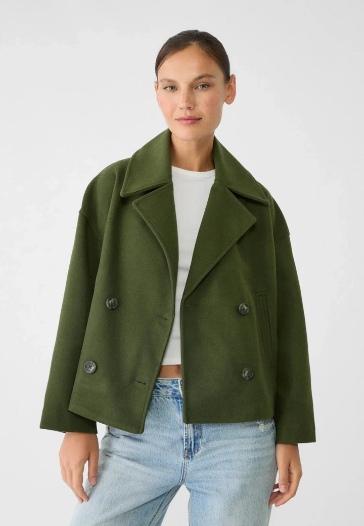 Double-Breasted Winter Jacket for Women