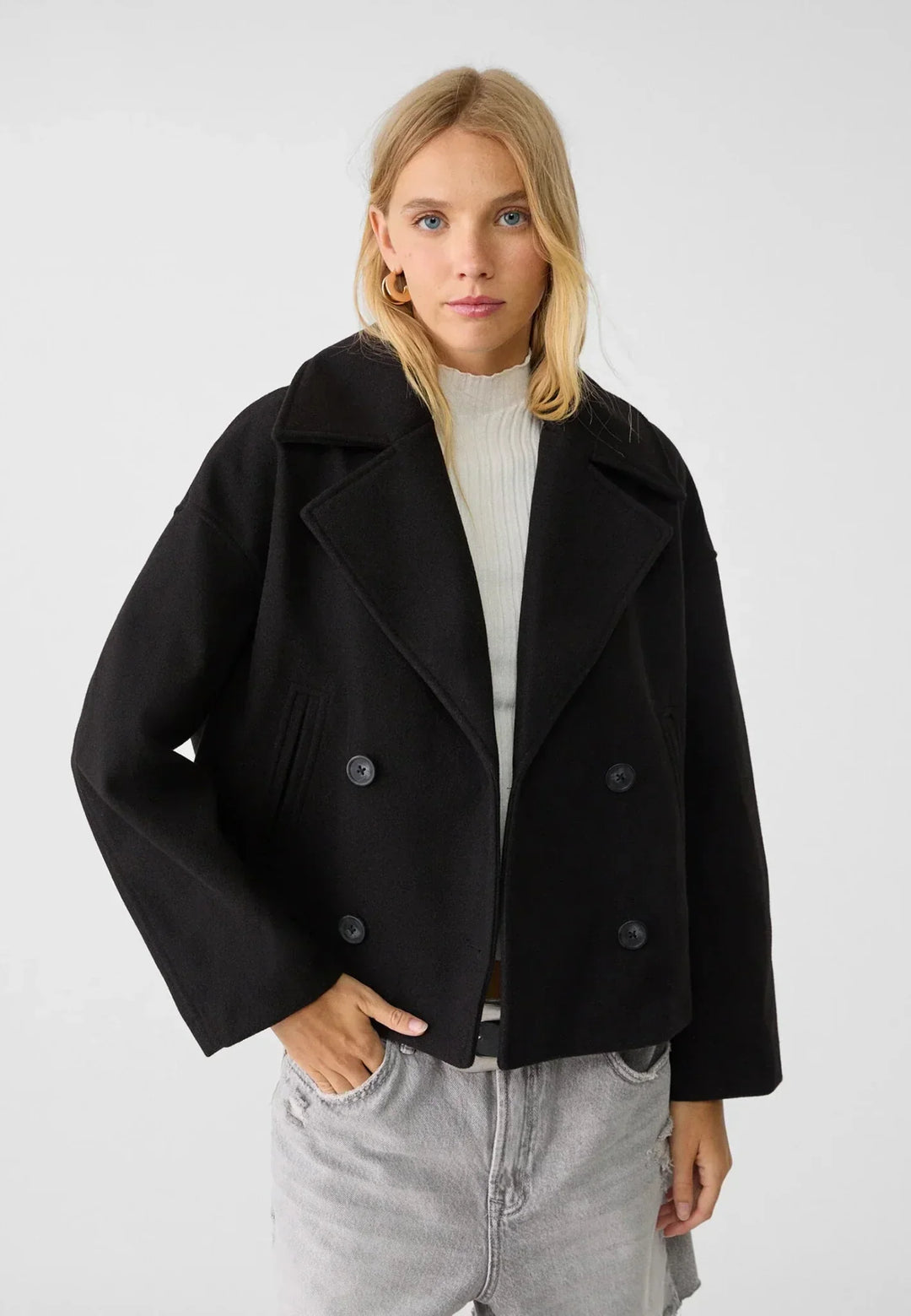 Double-Breasted Winter Jacket for Women