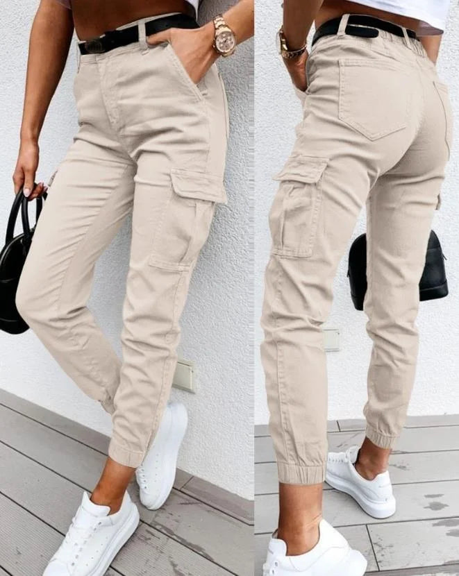 Cargo Pants with Multiple Pockets for Women