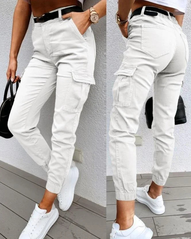 Cargo Pants with Multiple Pockets for Women