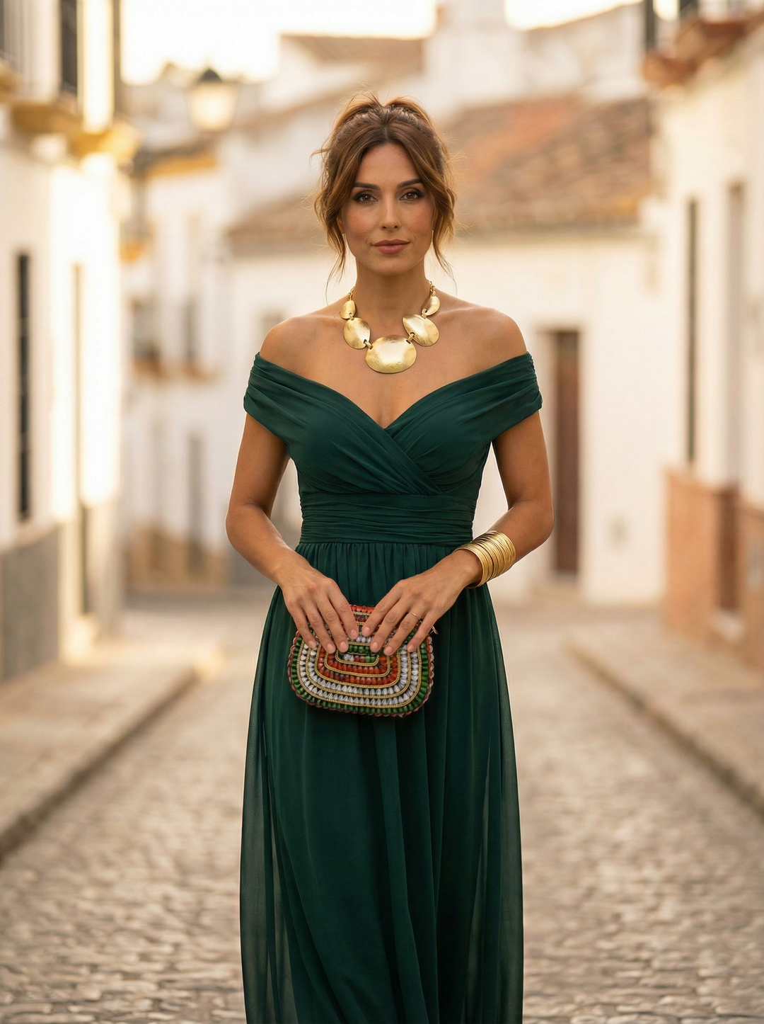 Off-Shoulder Maxi Dress for Women