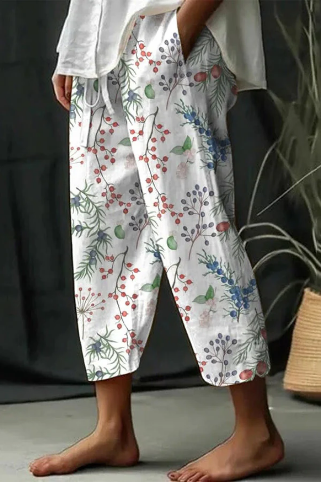 Drawstring Waist Wide Leg Pants for Women
